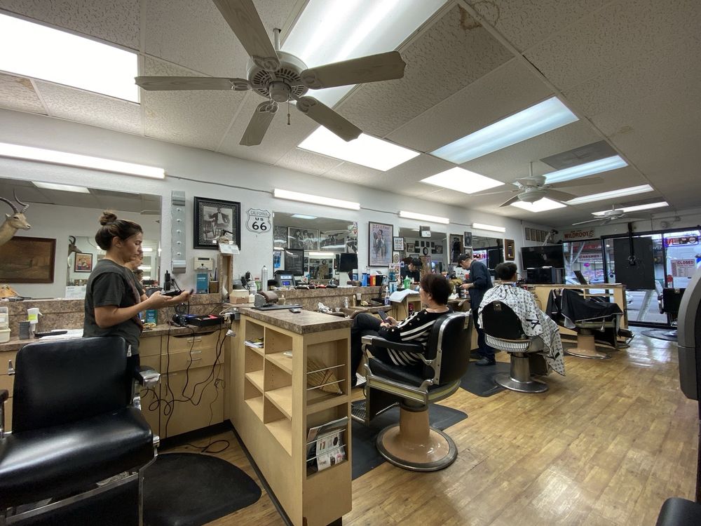 Barber at work